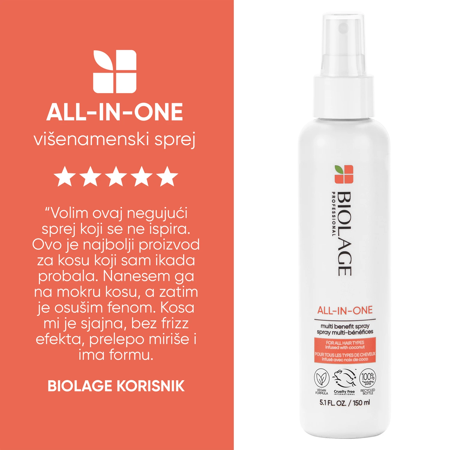 Biolage All-In-One višenamenski sprej 150ml