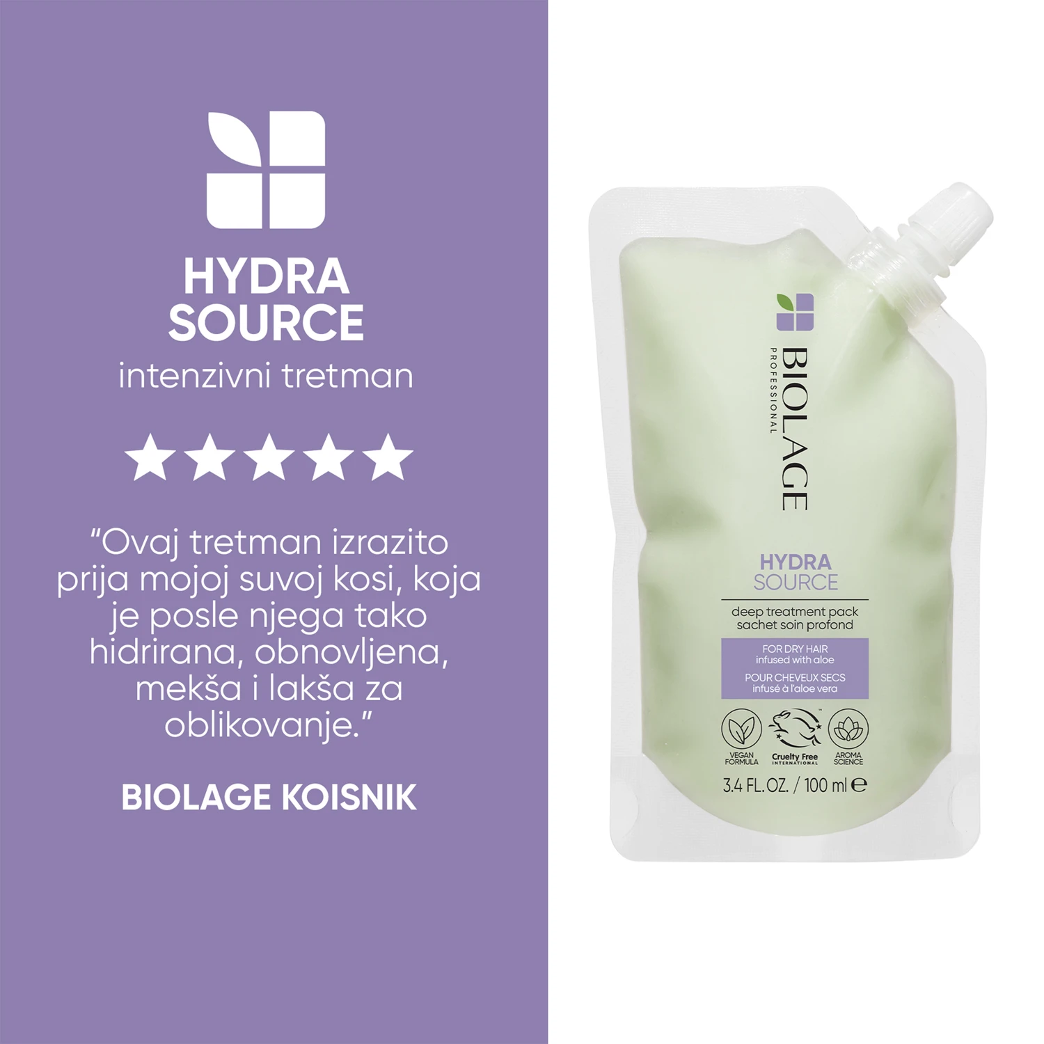 Biolage Deep Treatment Hydra Source tretman 100ml