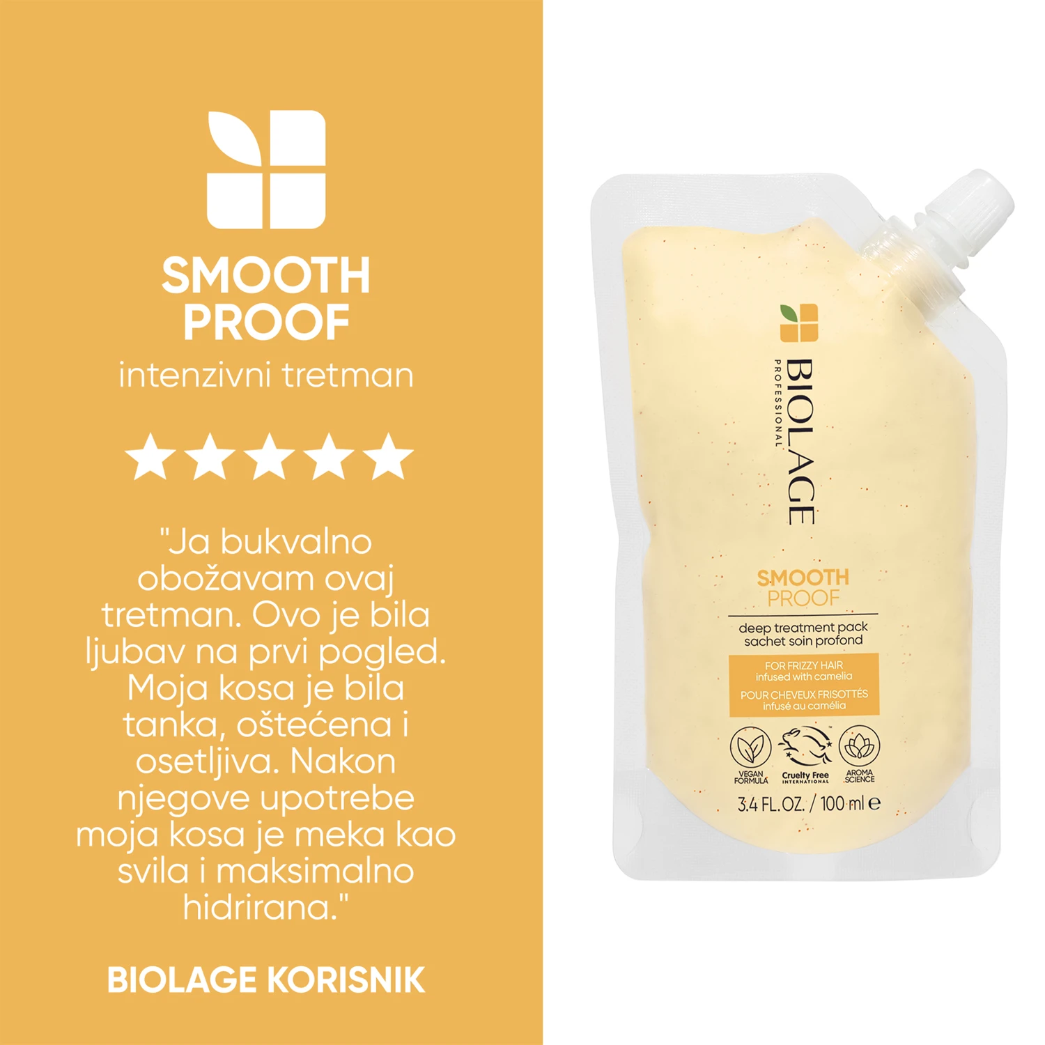 Biolage Deep Treatment Smooth Proof tretman 100ml