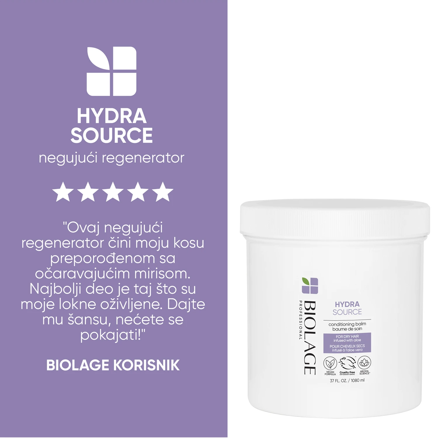 Biolage Hydrasource regenerator 1000ml