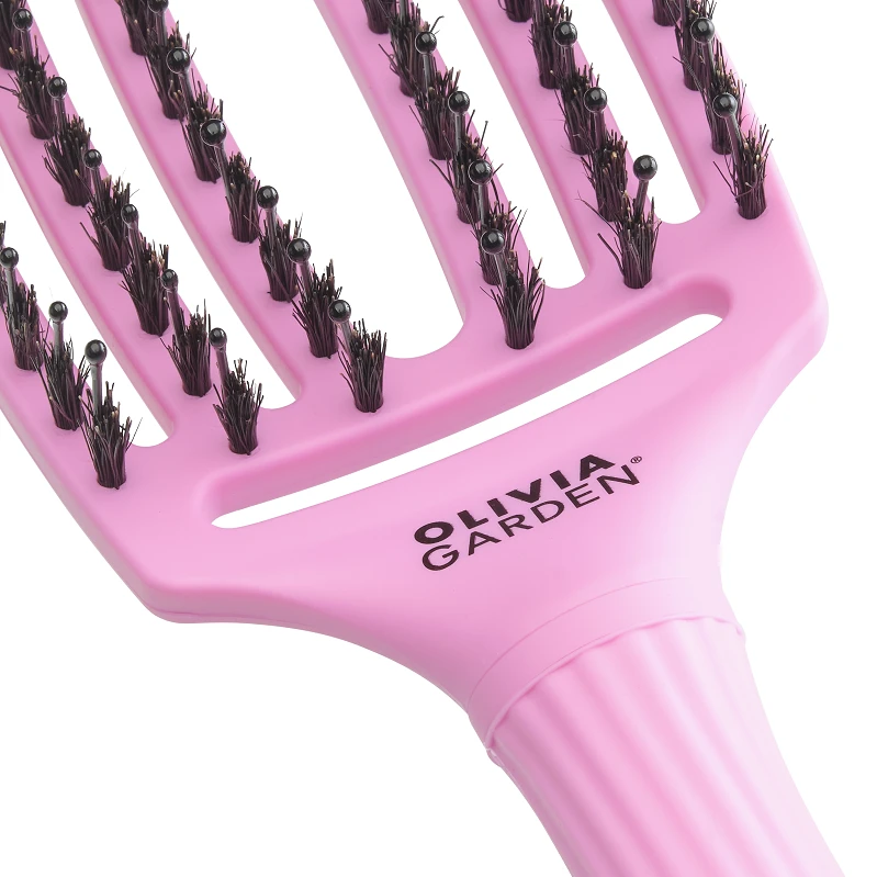Olivia Garden Fingerbrush Boar&Nylon Pink Tokyo