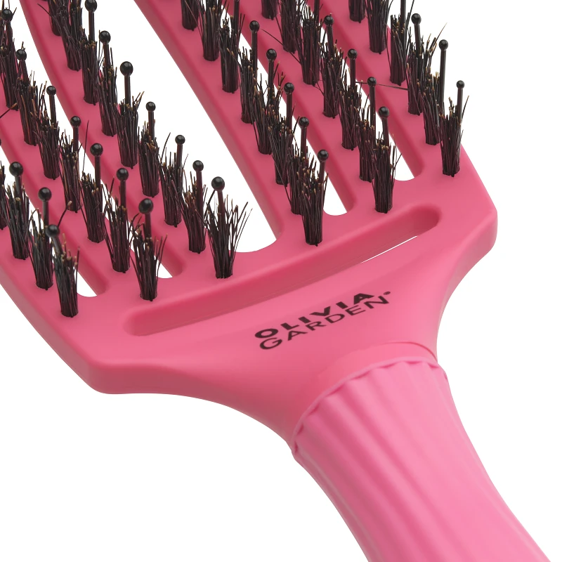 Olivia Garden Fingerbrush Care Iconic Hot Pink M