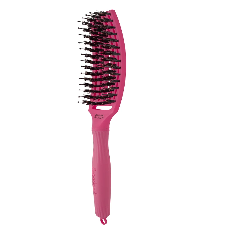 Olivia Garden Fingerbrush Care Iconic Hot Pink M