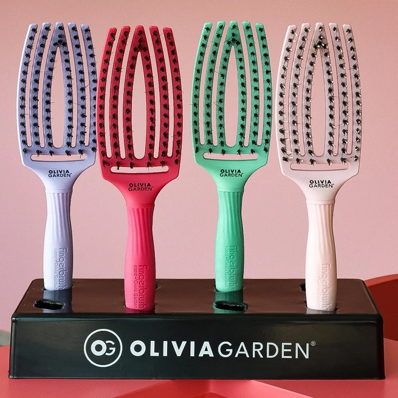 Olivia Garden Fingerbrush Care Iconic Pastel Pink M