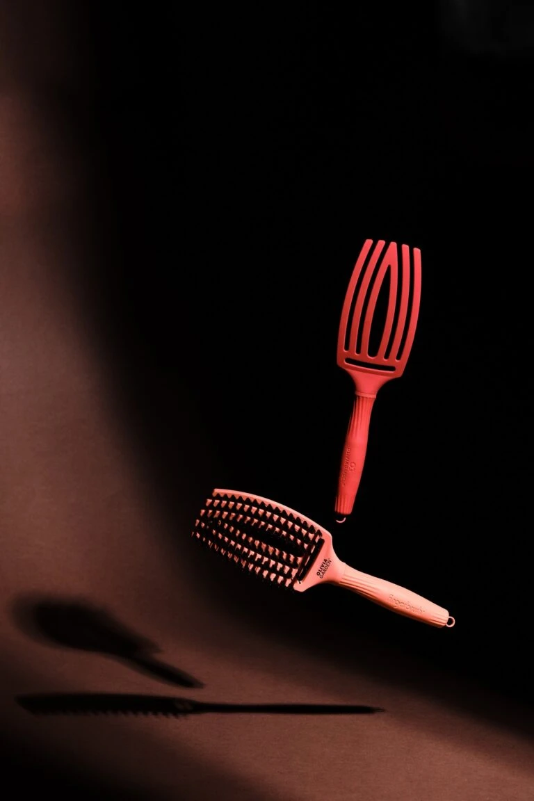 Olivia Garden Fingerbrush Care Iconic Boar&Nylon Radiant Peach