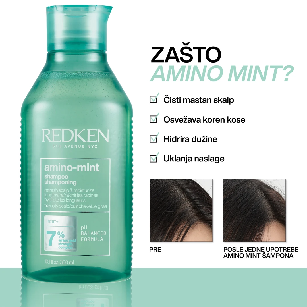 Redken Amino-Mint šampon 300ml