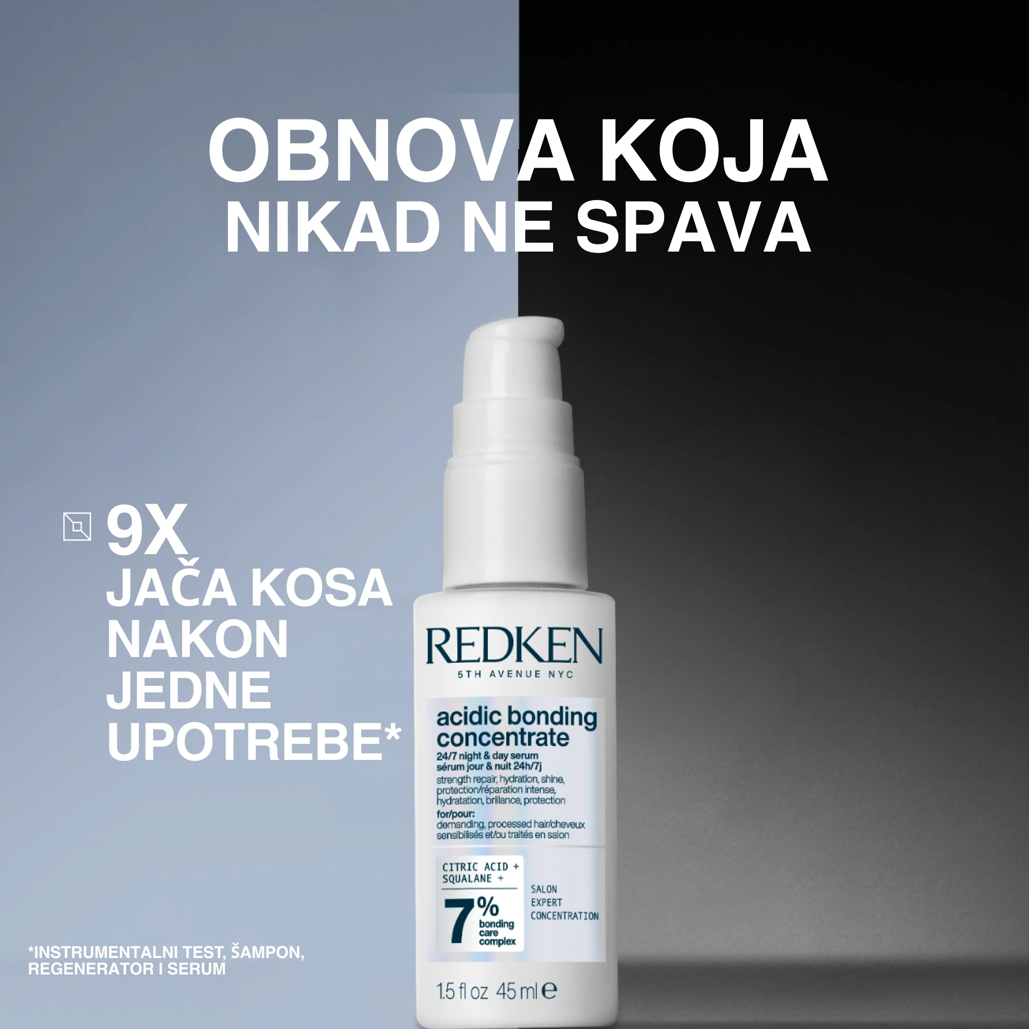 Redken Acidic Bonding Concentrate dnevni i noćni serum 24/7 45ml
