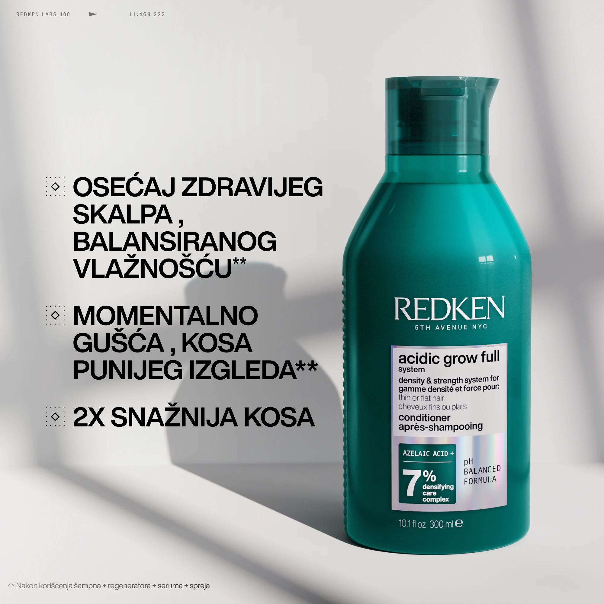 Redken Acidic Grow Full System regenerator 300ml
