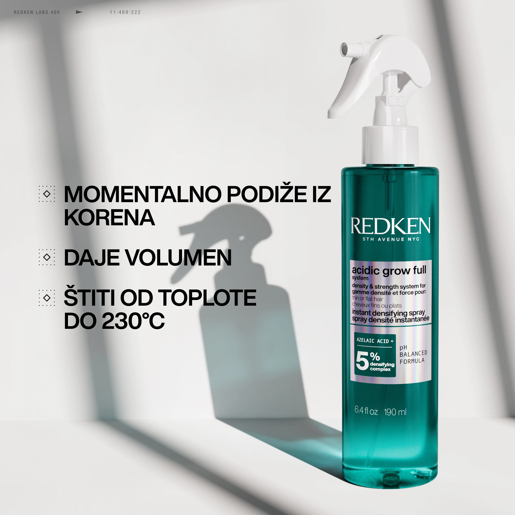 Redken Acidic Grow Full System sprej tretman 190ml